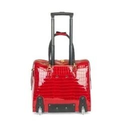 Olivia Lauren Alice Business Trolley Croco Rood -Luxe Tassen image 1015