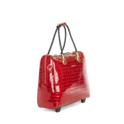 Olivia Lauren Alice Business Trolley Croco Rood -Luxe Tassen image 1019