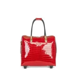 Olivia Lauren Alice Business Trolley Croco Rood -Luxe Tassen image 1020