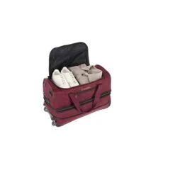 Travelite Basics Wheeled Duffle 55 Expandable Dark Red -Luxe Tassen image 1067