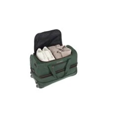 Travelite Basics Wheeled Duffle 55 Expandable Dark Green -Luxe Tassen image 1192