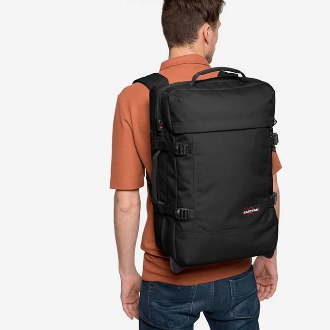 Eastpak Strapverz Trolley Backpack S Black 4 Eastpak Strapverz Trolley Backpack S Black - Afbeelding 2
