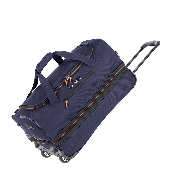 Travelite Basics Wheeled Duffle 55 Expandable Marine 3 Travelite Basics Wheeled Duffle 55 Expandable Marine