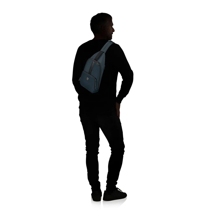 Samsonite Sacksquare Slingbag M Blue 4 Samsonite Sacksquare Slingbag M Blue - Afbeelding 2