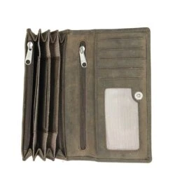 Bear Design Dark Nature Dames Portemonnee 10 CC Brown -Luxe Tassen image 1857