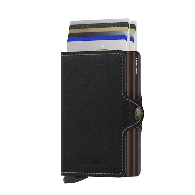 Secrid Twinwallet Portemonnee Saffiano Brown 4 Secrid Twinwallet Portemonnee Saffiano Brown - Afbeelding 2