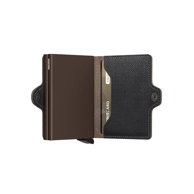 Secrid Twinwallet Portemonnee Saffiano Brown 6 Secrid Twinwallet Portemonnee Saffiano Brown - Afbeelding 4