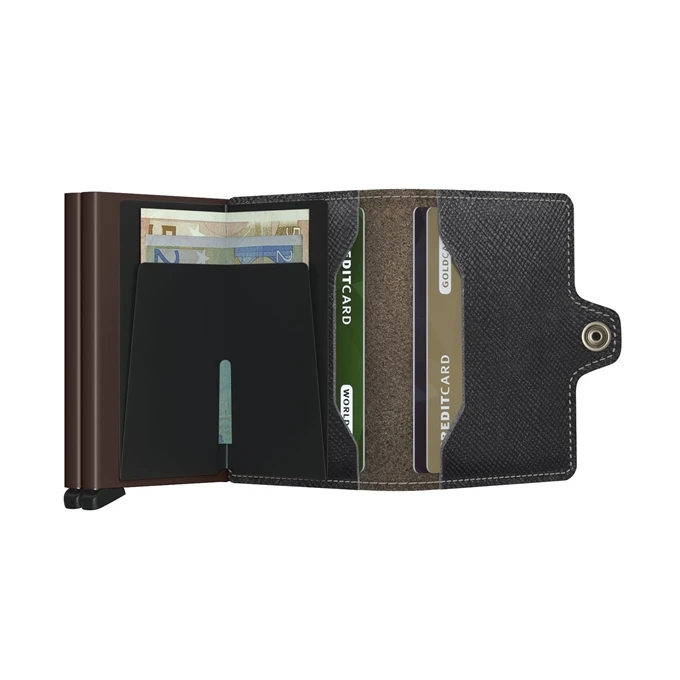 Secrid Twinwallet Portemonnee Saffiano Brown 7 Secrid Twinwallet Portemonnee Saffiano Brown - Afbeelding 5