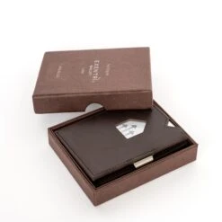 Exentri Leather Wallet RFID Coffee -Luxe Tassen image 1962