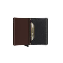 Secrid Slimwallet Portemonnee Saffiano Brown -Luxe Tassen image 1966