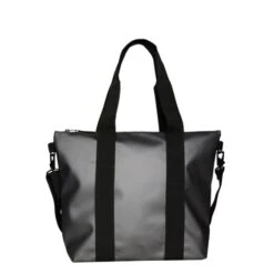Rains Tote Bag Mini W3 Metallic Grey