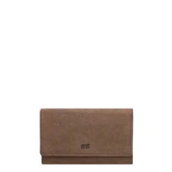 Bear Design Dark Nature Dames Portemonnee Bruin