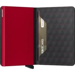 Secrid Slimwallet Portemonnee Optical Black & Red -Luxe Tassen image 2122