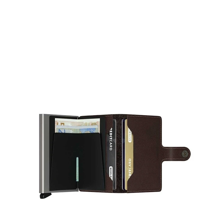 Secrid Miniwallet Portemonnee Brown Dark 4 Secrid Miniwallet Portemonnee Brown Dark - Afbeelding 2
