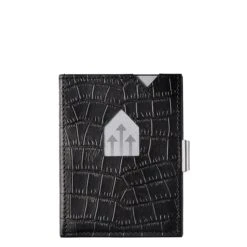 Exentri Leather Wallet RFID Caiman Black