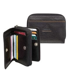 DR Amsterdam Icon Dames RFID Portemonnee Rits 14 CC Black 7 DR Amsterdam Icon Dames RFID Portemonnee Rits 14 CC Black -Luxe Tassen image 2225