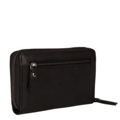 Burkely Antique Avery Wallet M Back Zipper Black -Luxe Tassen image 2286