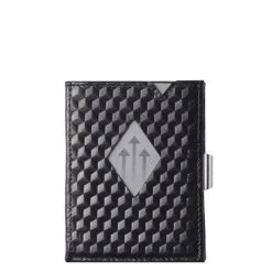 Exentri Leather Leather Wallet Black Cube