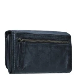 Bear Design Cow Lavato Dames Portemonnee 12 Cc Blauw -Luxe Tassen image 2301