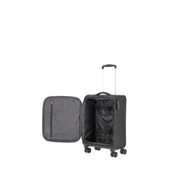 Travelite Cabin 4 Wiel Trolley S 55/35 Black -Luxe Tassen image 2432