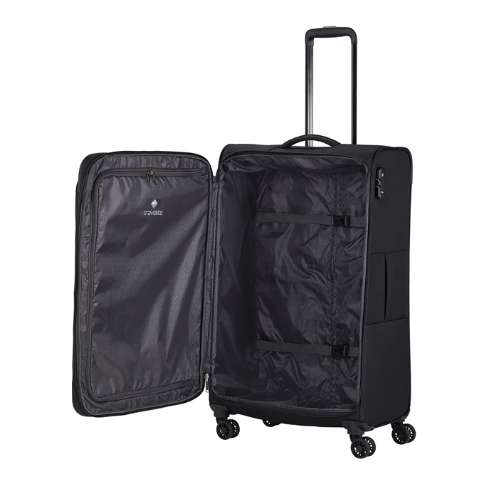 Travelite Chios 4 Wiel Trolley L Black 10 Travelite Chios 4 Wiel Trolley L Black - Afbeelding 8