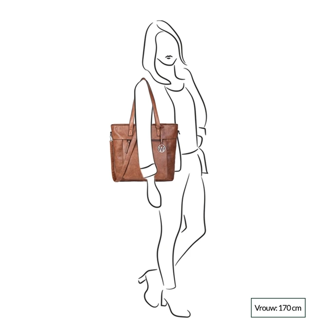 Wimona Evelina Schoudertas Taupe 4 Wimona Evelina Schoudertas Taupe - Afbeelding 2