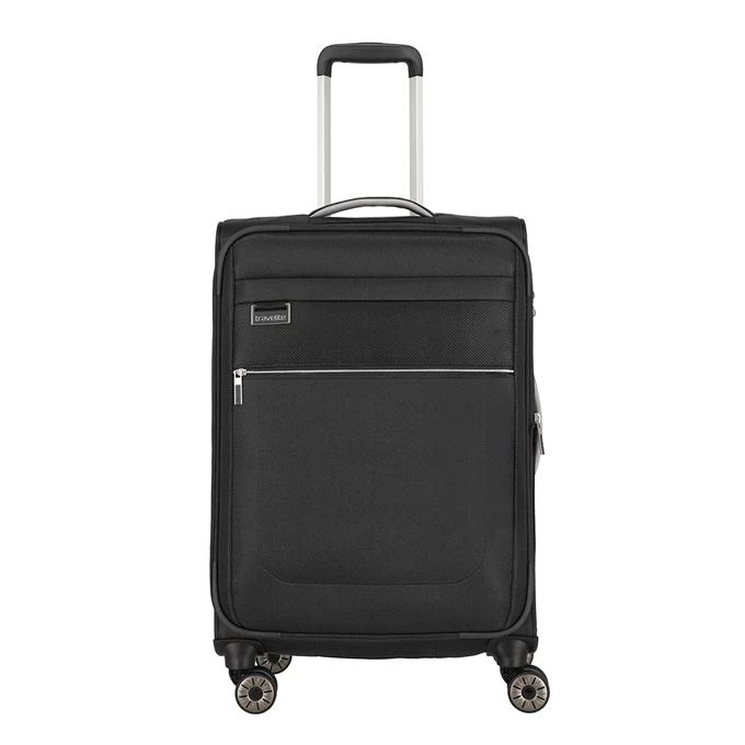 Travelite Miigo 4 Wheel Trolley M Expandable Black 3 Travelite Miigo 4 Wheel Trolley M Expandable Black