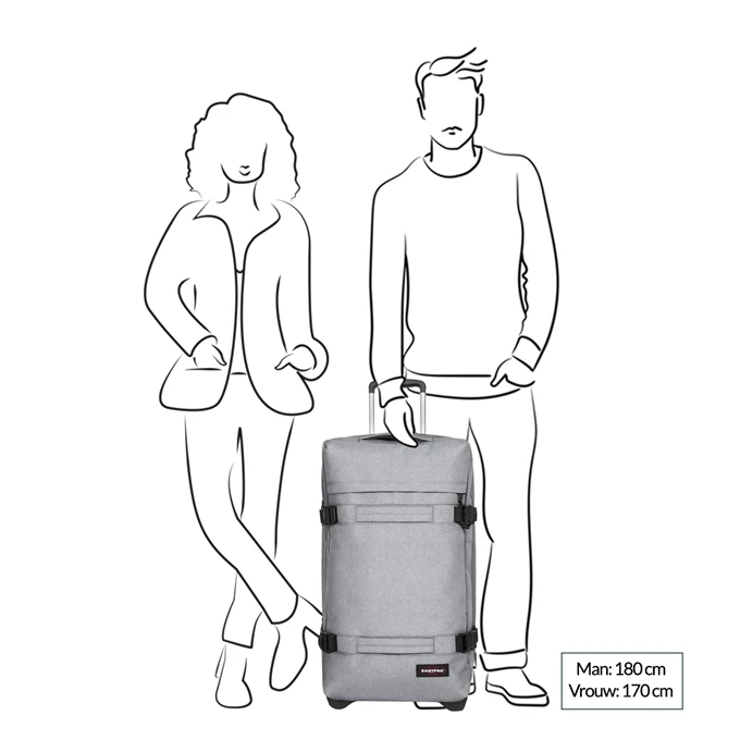 Eastpak Transit'R L Sunday Grey 4 Eastpak Transit'R L Sunday Grey - Afbeelding 2