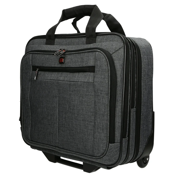 Enrico Benetti Frankfurt Laptop Trolley 17'' Grey3 5 Enrico Benetti Frankfurt Laptop Trolley 17'' Grey3 - Afbeelding 3
