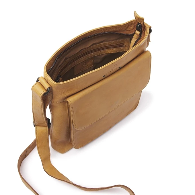 DR Amsterdam Tampa Schoudertas Cross-Over Geel 6 DR Amsterdam Tampa Schoudertas Cross-Over Geel - Afbeelding 4