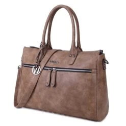 Wimona Fabiana-Two Dames Laptoptas Taupe 9 Wimona Fabiana-Two Dames Laptoptas Taupe -Luxe Tassen image 454