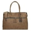 Wimona Fabiana Dames Laptoptas Taupe -Luxe Tassen image 580