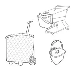 Reisenthel Shopping Carrycruiser Rhombus Midnight Gold -Luxe Tassen image 697