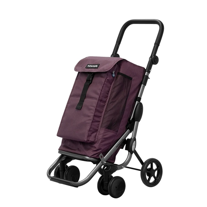 Playmarket Go Up Premium Boodschappentrolley Paars 3 Playmarket Go Up Premium Boodschappentrolley Paars