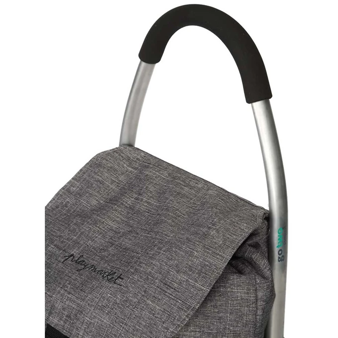Playmarket Go Two Compact Boodschappentrolley Grey 10 Playmarket Go Two Compact Boodschappentrolley Grey - Afbeelding 8