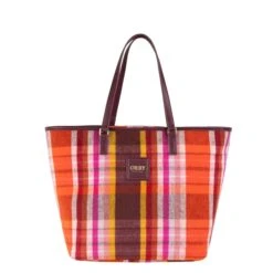 Oilily Sia Shopper Check Bach Chocolate