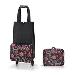 Reisenthel Shopping Foldable Trolley Paisley Black 7 Reisenthel Shopping Foldable Trolley Paisley Black -Luxe Tassen image 907